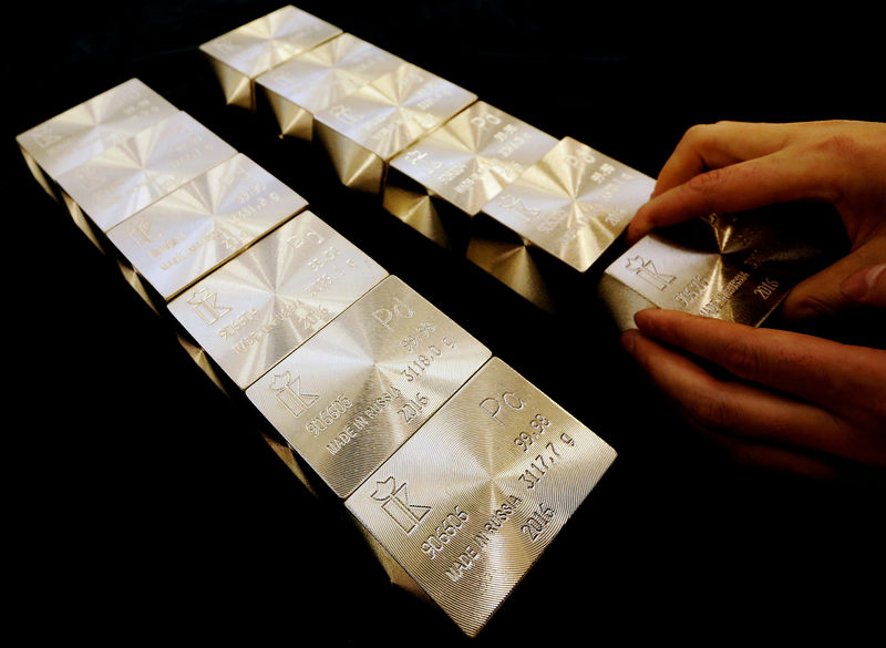 &copy; Reuters.  PRECIOUS-Gold nears 7-year peak on virus economic impact; palladium hits record