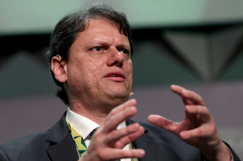 &copy; Reuters Não irei contra Bolsonaro, diz Tarcísio sobre apoio a Nunes