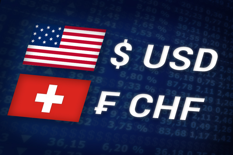 Forex - USD/CHF 미국 무역 시간에 위로