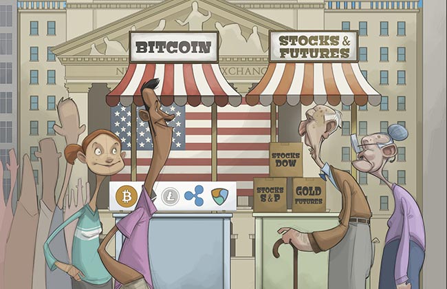 Карикатура недели: с ростом цен маниакальный спрос на криптовалюты растет