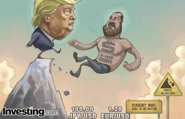 Karykatura tygodnia: Trump chce słabszego dolara