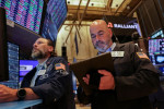 Wall St rises on US-EU trade deal prospects; Intel falls