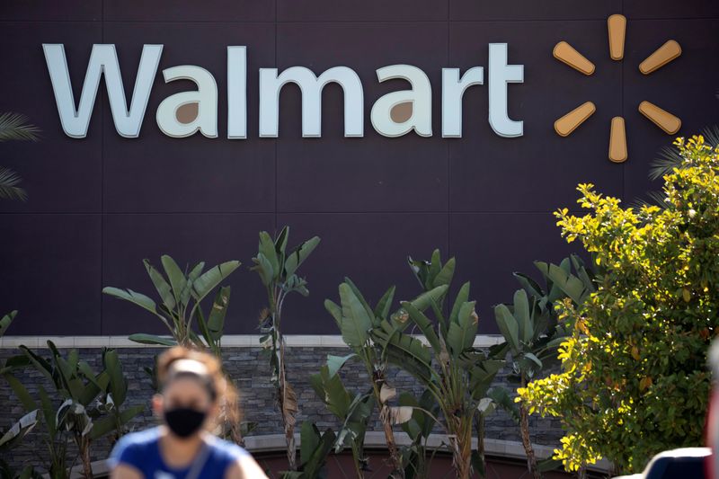 Walmart gains after a 'strong beat and raise' quarter