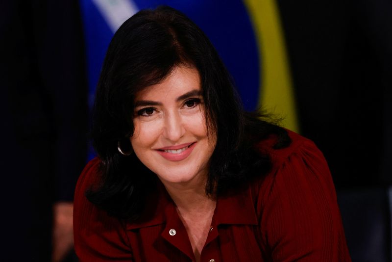 &copy; Reuters Simone Tebet comemora e diz que País continuará trabalhando para recuperar grau de investimento