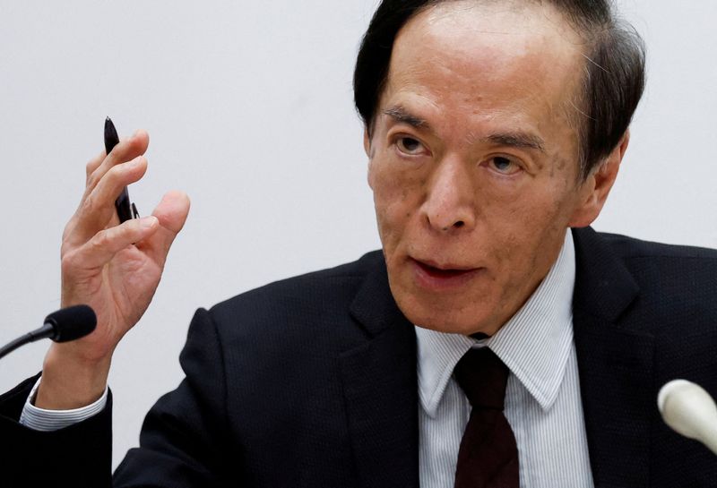 &copy; Reuters BoJ/Ueda: condições financeiras seguirão acomodatícias, mas altas na taxa dependerão de preços