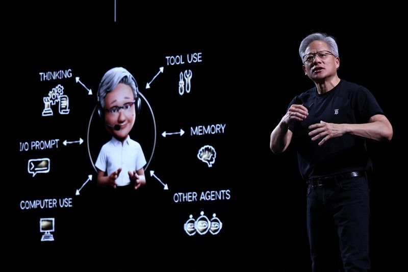 &copy; Reuters Presidente da Nvidia elogia modelos de IA da China