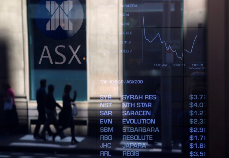 Australia stocks higher at close of trade; S&P/ASX 200 up 0.96%
