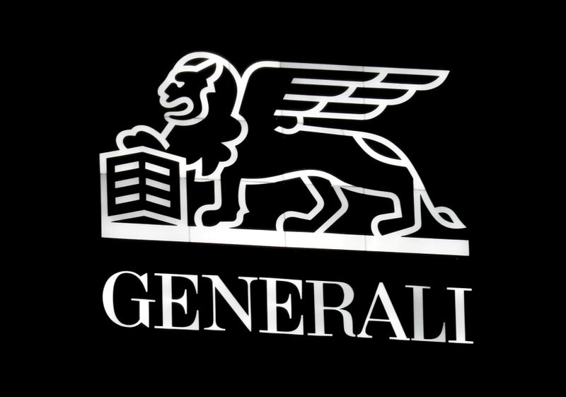 &copy; Reuters. FILE PHOTO: The Generali logo in Milan's CityLife district, Italy November 5, 2018.  REUTERS/Stefano Rellandini/File Photo