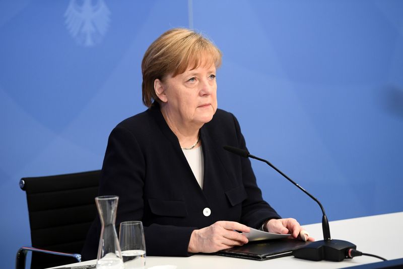 &copy; Reuters. La cancelliera tedesca Angela Merkel a Berlino. REUTERS/Annegret Hilse