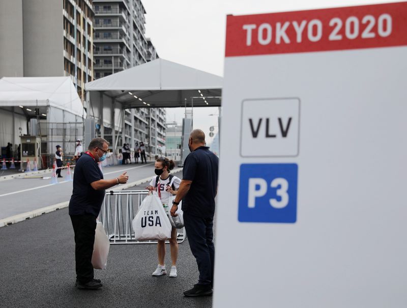 &copy; Reuters. Vila dos atletas em Tóquio antes de início da Olimpíada
 13/7/2021  REUTERS/Issei Kato