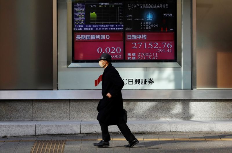 &copy; Reuters. La Bourse de Tokyo a fini en baisse mercredi. L'indice Nikkei a perdu 0,38% et le Topix, plus large, a cédé 0,2%. /Photo prise le 4 janvier 2021/REUTERS/Kim Kyung-Hoon