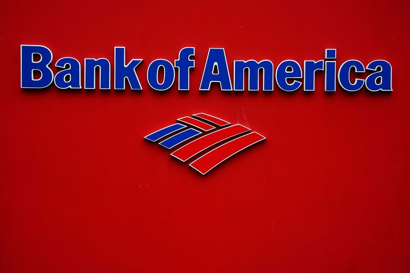 &copy; Reuters. FILE PHOTO: A Bank of America logo is pictured in the Manhattan borough of New York City, New York, U.S., January 30, 2019. REUTERS/Carlo Allegri