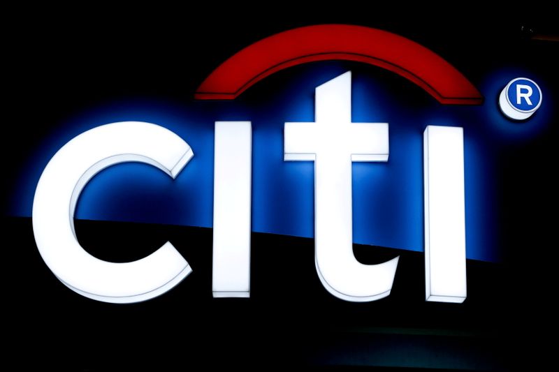 &copy; Reuters. FILE PHOTO: The logo of Citi bank is pictured at an exhibition hall in Bangkok, Thailand, May 12, 2016. REUTERS/Athit Perawongmetha/File Photo