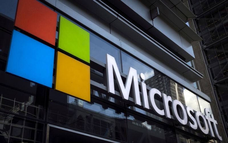 &copy; Reuters. Logotipo da Microsoft. 28/7/2015. REUTERS/Mike Segar