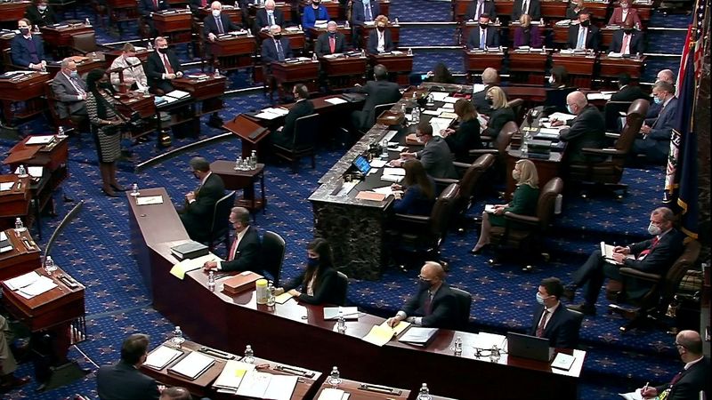 &copy; Reuters. Vista de Senado dos EUA
9/2/2021 Senate TV/Handout via Reuters