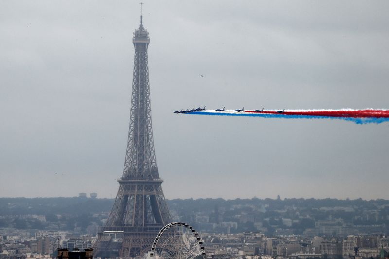&copy; Reuters. Celebração do Dia da Bastilha em Paris, França
14/07/2021 REUTERS/Christian Hartmann