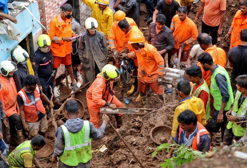 Landslides kill at least 15 in Mumbai after heavy rains