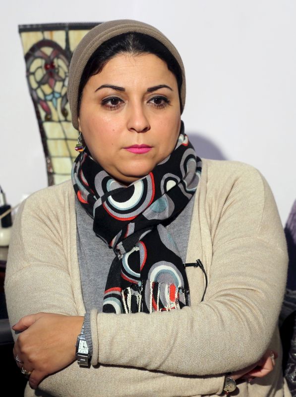 &copy; Reuters. الناشطة المصرية إسراء عبد الفتاح خلال مقابلة مع رويترز في القاهرة - صورة من أرشيف رويترز. 