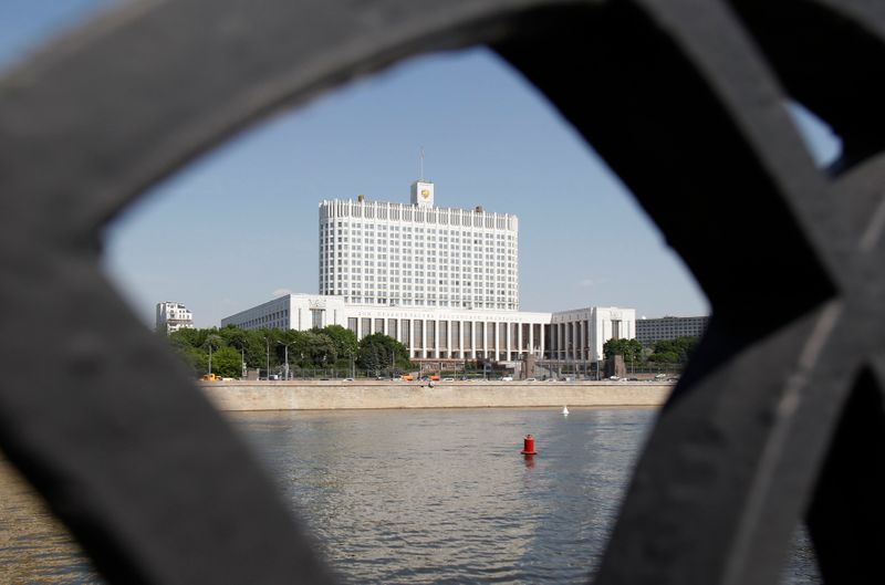 &copy; Reuters. A general view shows the Russian White House, House of the Government of the Russian Federation, in central Moscow May 21, 2012. President Vladimir Putin named loyal allies to top posts in Russia's new government on Monday, taking a firm grip on economic 