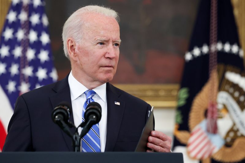 &copy; Reuters. Joe Biden, presidente degli Stati Uniti, presso la Casa Bianca.  REUTERS/Jonathan Ernst