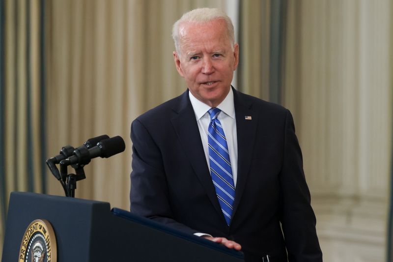 &copy; Reuters. Presidente dos EUA, Joe Biden, discursa na Casa Branca
19/07/2021 REUTERS/Jonathan Ernst