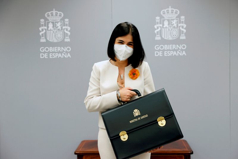 &copy; Reuters. Plus de 83% des nouveaux cas de contamination au coronavirus recensés en Espagne au cours des cinq dernières semaines ont été détectés parmi des personnes non-vaccinées, a déclaré mardi la ministre de la Santé, Carolina Darias, alors que plus de