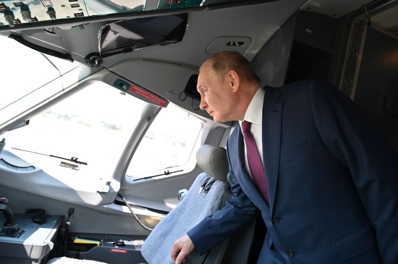 &copy; Reuters. Putin no evento aéreo Maks 2021 em Zhukovsky
 20/7/2021    Sputnik/Alexei Nikolskyi/Kremlin via REUTERS