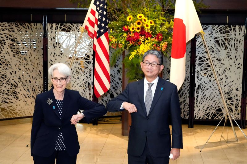 &copy; Reuters. Les Etats-Unis, le Japon et la Corée du Sud envoient un message fort grâce à la coordination de leurs politiques à l'égard de la Corée du Nord, a déclaré mercredi Wendy Sherman, numéro deux du département d'Etat américain. /Photo prise le 20 ju