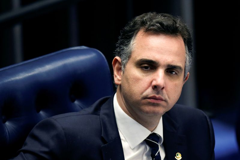 &copy; Reuters. Presidente do Legislativo, Rodrigo Pacheco (DEM-MG), em Brasília
11/02/2021 REUTERS/Adriano Machado