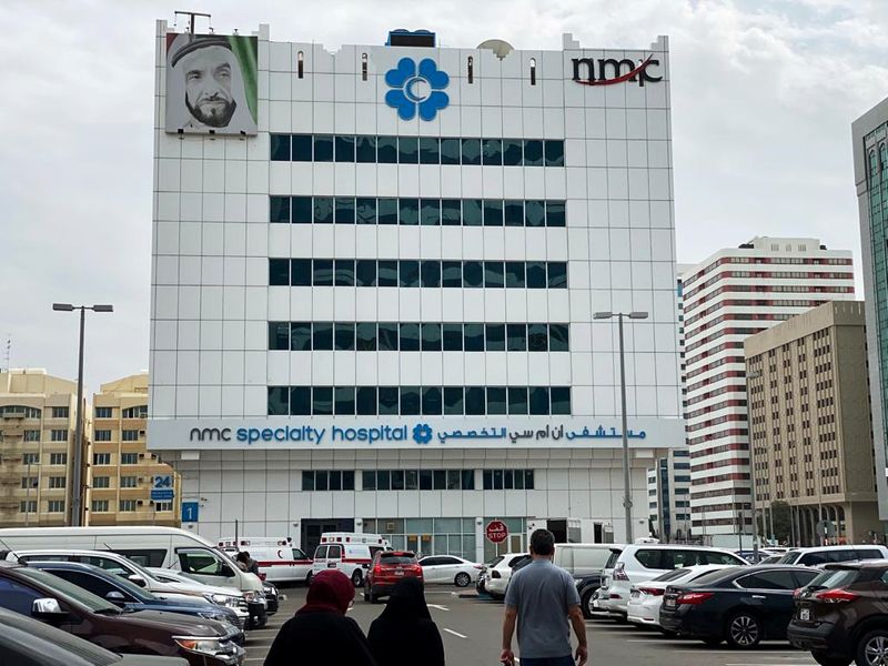 &copy; Reuters. مشهد عام لمستشفى إن.إم.سي التخصصي في أبوظبي يوم 11 فبراير شباط 2020. تصوير: ساتيش كومار - رويترز.
