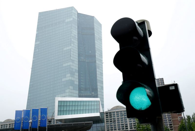 &copy; Reuters. FILE PHOTO: FILE PHOTO: The headquarters of the European Central Bank (ECB) are pictured in Frankfurt, Germany, July 8, 2020. REUTERS/Ralph Orlowski