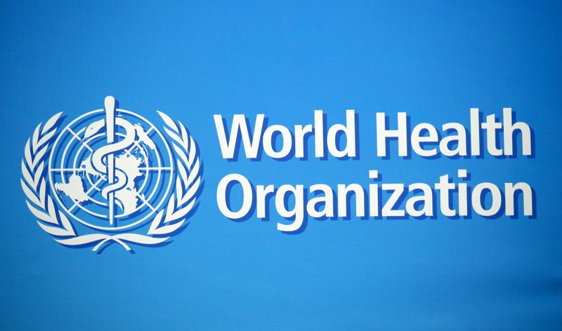 &copy; Reuters. Logo da Organização Mundial de Saúde na sede da entidade em Genebra
02/02/2020 REUTERS/Denis Balibouse