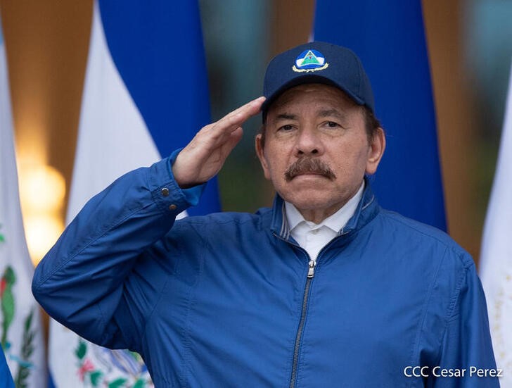 &copy; Reuters. Presidente da Nicarágua, Daniel Ortega. 15/9/2020. Nicaragua's Presidency/Cesar Perez/Handout via REUTERS
