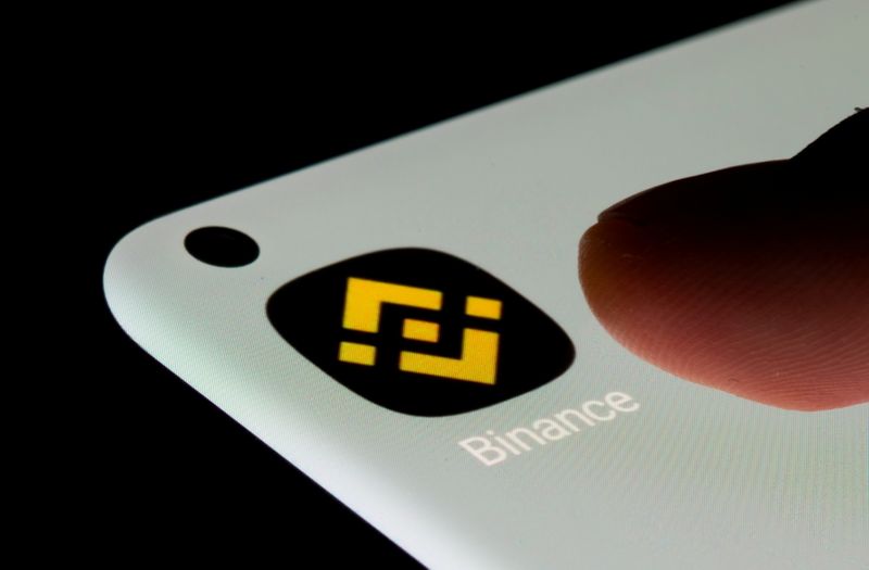 &copy; Reuters. Logotipo da Binance é mostrado num smartphone. 13/7/2021.REUTERS/Dado Ruvic