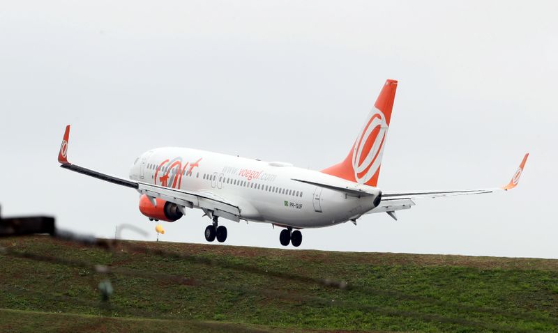 &copy; Reuters. Avião operado pela Gol pousa no aeroporto de Congonhas (SP). 5/11/2018.  REUTERS/Paulo Whitaker