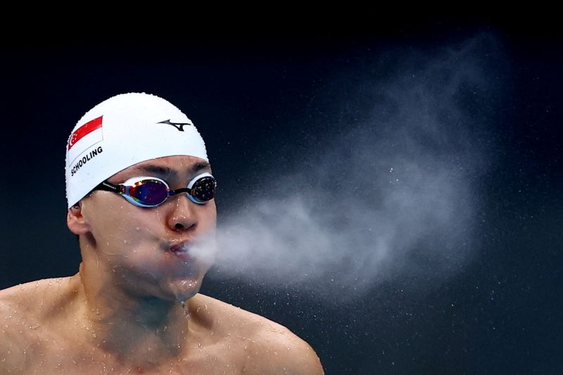 &copy; Reuters. Nadador de Cingapura Joseph Schooling
27/07/2021
REUTERS/Kai Pfaffenbach