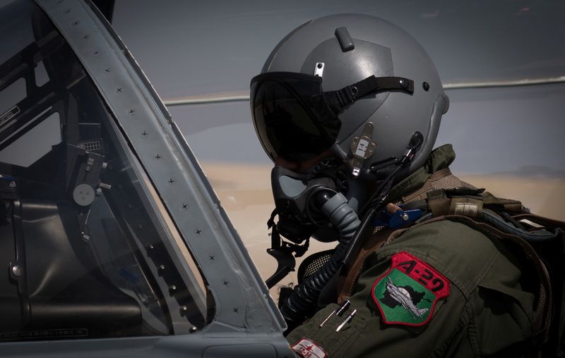 &copy; Reuters. FILE PHOTO: An Afghan A-29 pilot prepared for flight in the cockpit of his aircraft, at Kandahar Airfield, Afghanistan September 10, 2017. Picture taken Septembeer 10, 2017. U.S. Air Force/Staff Sgt. Alexander W. Riedel/Handout via REUTERS 