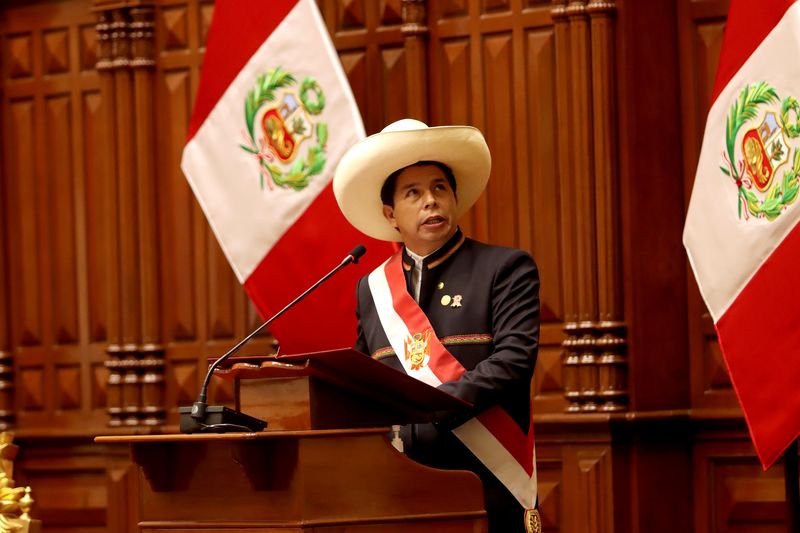 &copy; Reuters. 28/07/2021
Presidência do Peru/Divulgação via REUTERS 