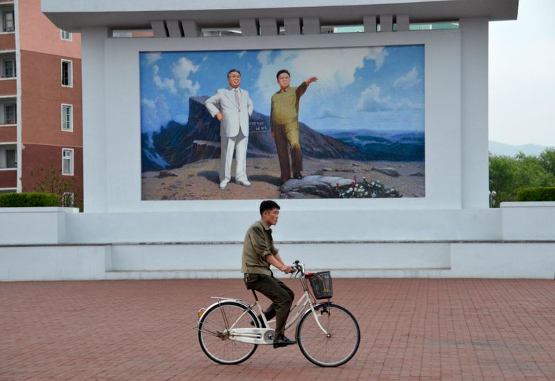 &copy; Reuters. 　７月３０日、韓国銀行（中央銀行）は、北朝鮮の経済成長率が２０２０年に２３年ぶりの大幅なマイナスを記録したと発表した。写真は北朝鮮の羅津で２０１４年７月撮影（２０２１年　