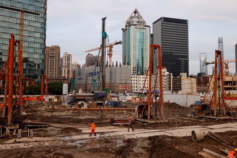 &copy; Reuters. Local de construção em Xangai, China
12/07/2021
REUTERS/Aly Song