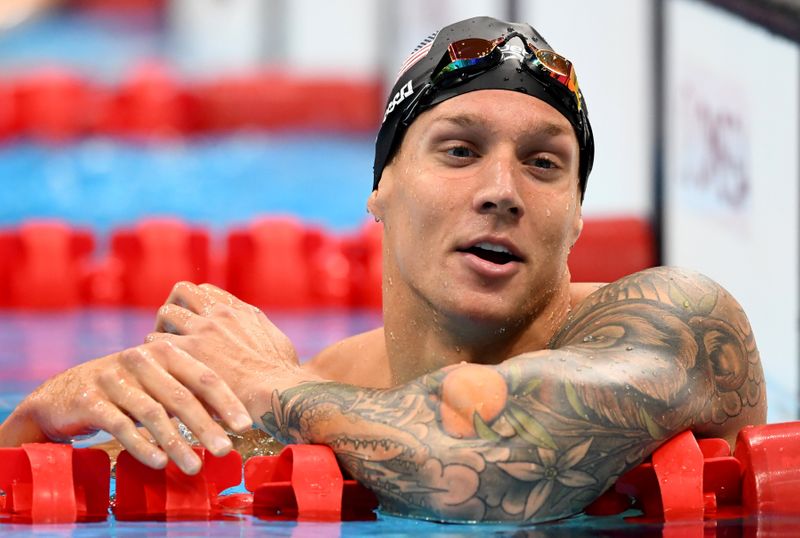 &copy; Reuters. Nadador dos EUA Caeleb Dressel
 31/7/2021   REUTERS/Piroschka Van De Wouw