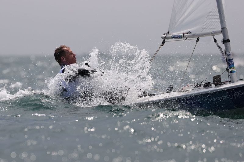 &copy; Reuters. Robert Scheidt compete em Tóquio
 26/7/2021   REUTERS/Ivan Alvarado