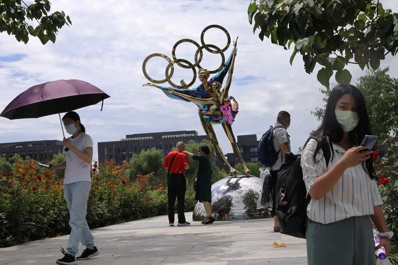 &copy; Reuters. 　８月１日、国際オリンピック委員会（ＩＯＣ）は、香港と台湾について、２０２２年２月に中国・北京で開かれる冬季五輪にも、他の五輪と同様に選手団を派遣できるとの見解を示した。