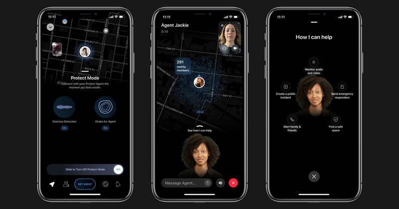 &copy; Reuters. Local crime alert app Citizen's new feature 'Protect', which puts paying subscribers in contact with safety agents, is seen in this handout image provided by the company. Citizen/sp0n, Inc./Handout via REUTERS 