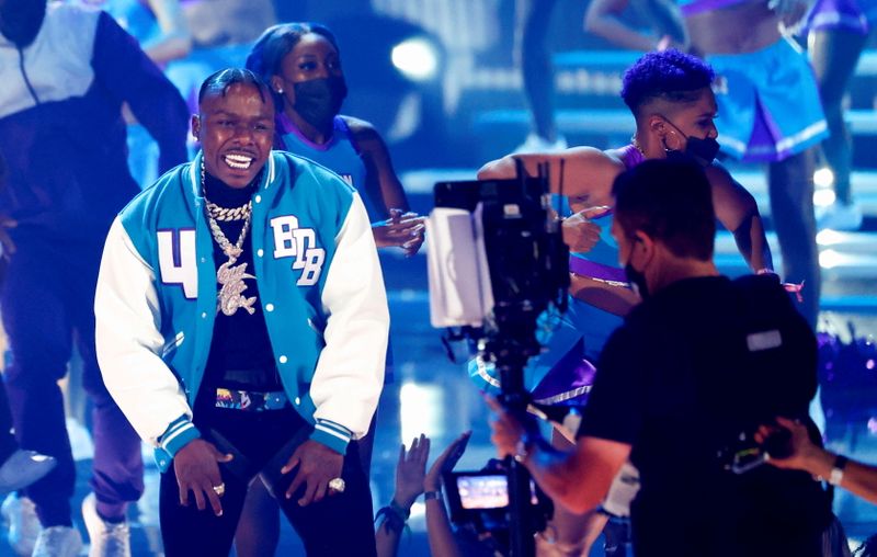 &copy; Reuters. FILE PHOTO: DaBaby performs during the BET Awards at the Microsoft Theater in Los Angeles, California, U.S., June 27, 2021. REUTERS/Mario Anzuoni