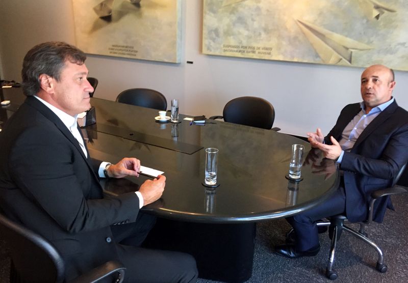 &copy; Reuters. Mario Lindenhayn e Geovane Consul, da BP Bunge, durante entrevista em São Paulo (SP) 
22/07/2019
REUTERS/Roberto Samora