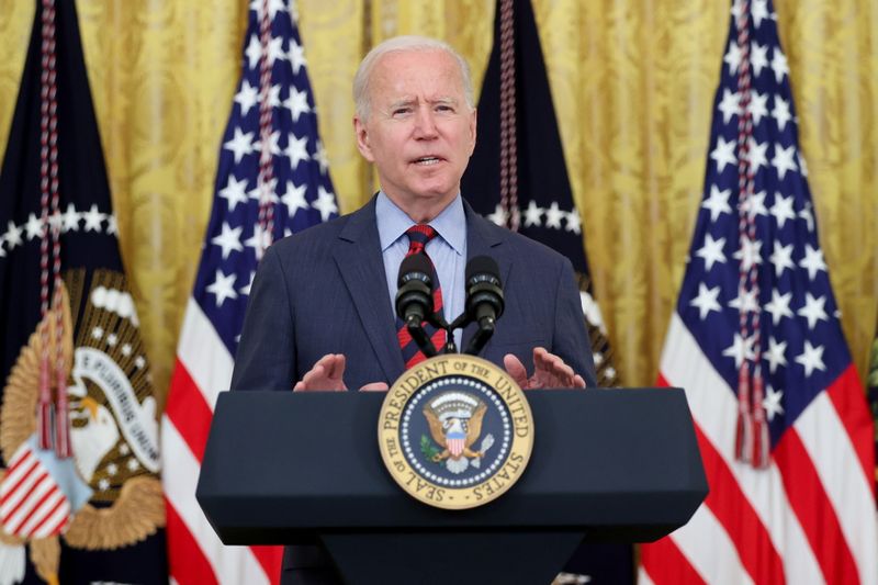 &copy; Reuters. El presidente de Estados Unidos, Joe Biden, durante una conferencia de prensa en la Casa Blanca, en Washington, EEUU. Agosto 3, 2021.  REUTERS/Jonathan Ernst