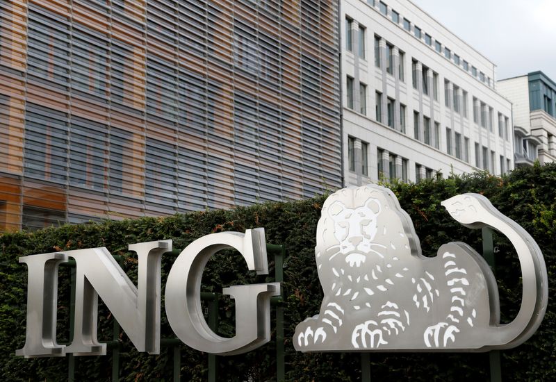 &copy; Reuters. The logo of ING bank is pictured at the entrance of the group's main office in Brussels, Belgium  September 5, 2017. REUTERS/Francois Lenoir