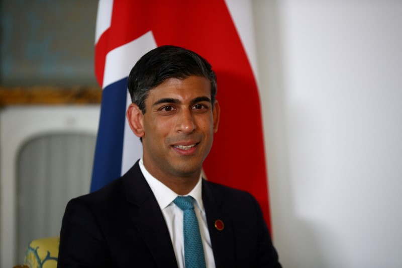 &copy; Reuters. FILE PHOTO: Britain's Chancellor of the Exchequer Rishi Sunak meets with U.S. Treasury Secretary Janet Yellen (not pictured), in London, Britain June 3, 2021. REUTERS/Hannah McKay/Pool/File Photo