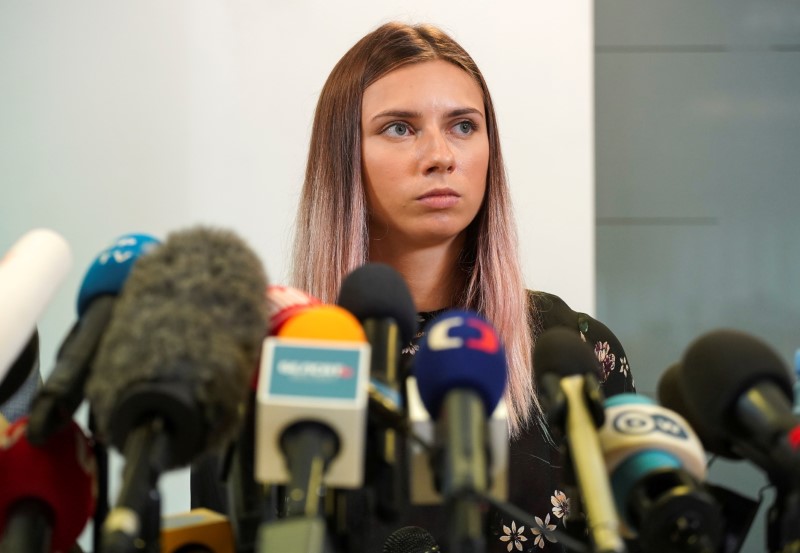 Olympics-Belarusian sprinter auctions medal to support athletes caught up in crackdown